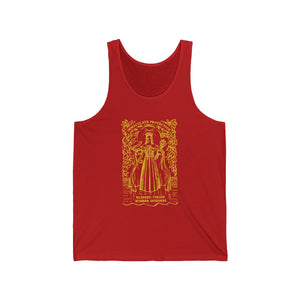 Blessed Virgin Rubber Goddess | Yellow print | Unisex Tank