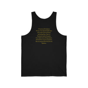 Blessed Virgin Rubber Goddess | Yellow print | Unisex Tank