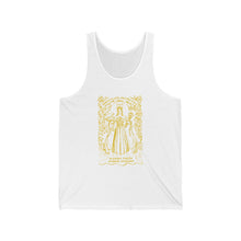 Load image into Gallery viewer, Blessed Virgin Rubber Goddess | Yellow print | Unisex Tank