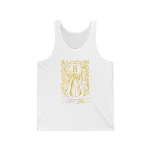 Blessed Virgin Rubber Goddess | Yellow print | Unisex Tank