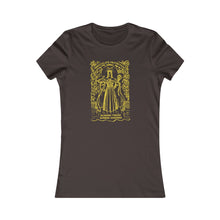 Load image into Gallery viewer, Blessed Virgin Rubber Goddess | Yellow print | Women&#39;s Tee